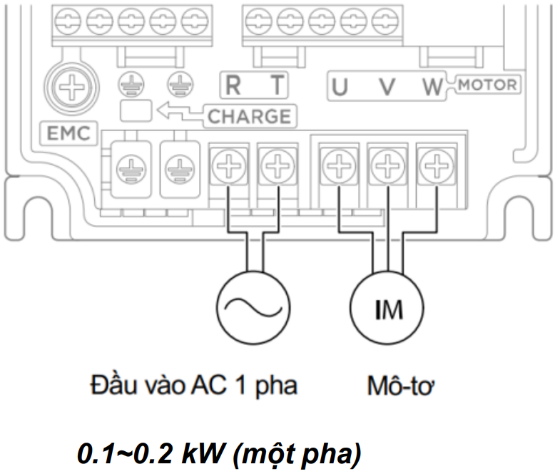 Hướng dẫn cài đặt biến tần LS M100 so do dau noi mach dong luc bien tan ls m100 2