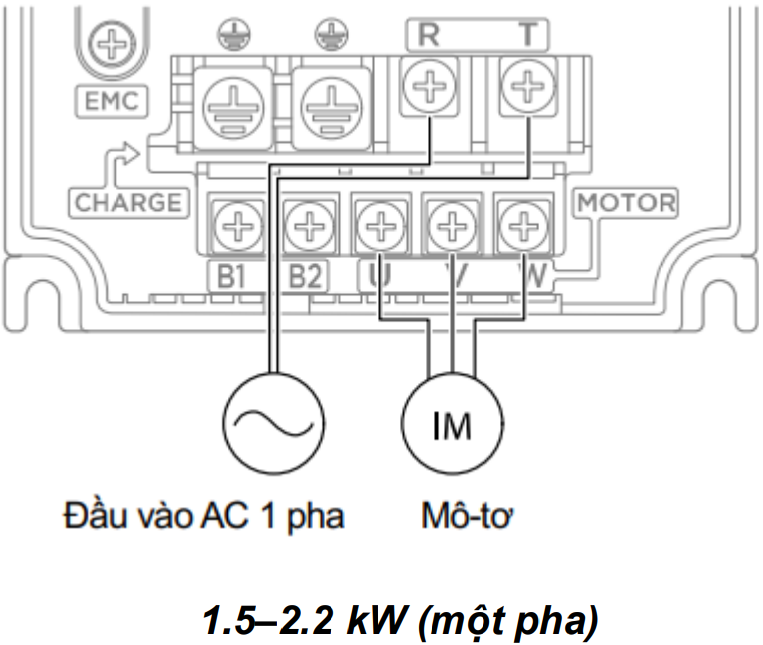 Hướng dẫn cài đặt biến tần LS M100 so do dau noi mach dong luc bien tan ls m100