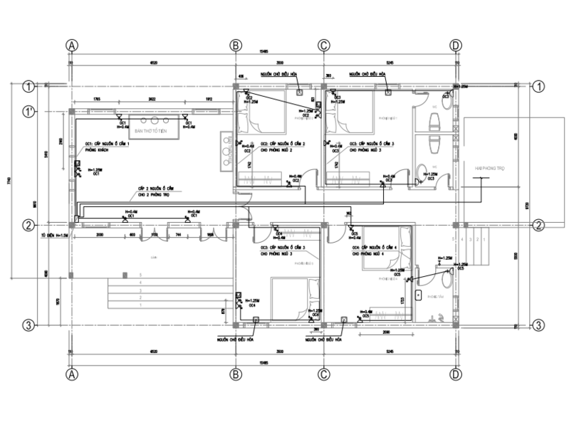 Cách đi dây điện trong nhà chuẩn kỹ thuật và thẩm mỹ so do dien trong nha