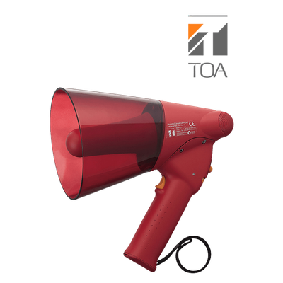 Megaphone cầm tay chống nước 6W TOA ER-1206S kèm còi báo động