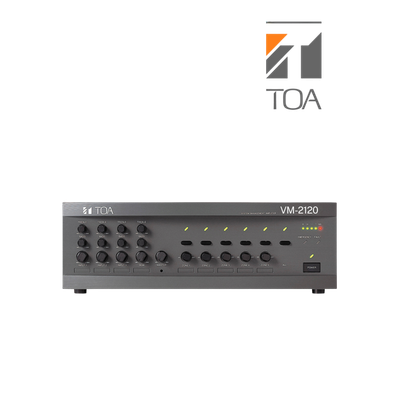 Tăng âm truyền thanh 5 vùng loa 120W TOA VM-2120